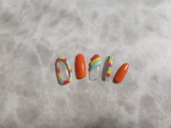 ネイルサロン ネイルクク(Nail KUKU)/８月キャンペーンデザイン