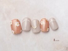 アイネイルズ 横浜EAST店(I-nails)/お花ニュアンスネイル