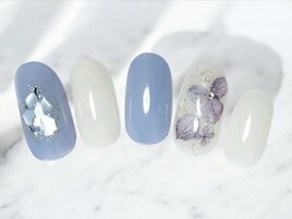 紫陽花ネイル