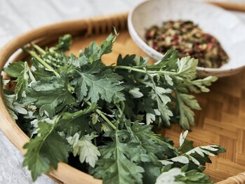 アウン 高島本店(aUN)の写真/特許取得“ミラクルよもぎパウダー”使用◎国産よもぎ蒸しで冷え・むくみ・代謝改善ならaUN高島本店