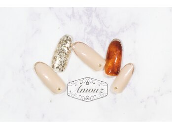 アモウズ(Amouz)/定額【テーマ:秋ネイル】3