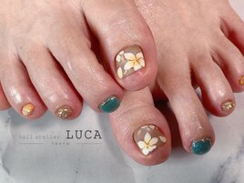 W-725 大人プルメリアネイル