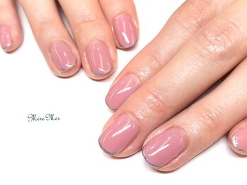 メールメール 和光市本店(MereMer)/先端細フレンチネイル