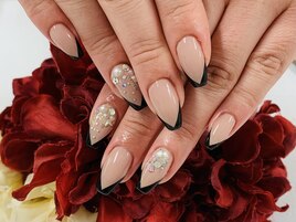 【ほり】Vフレンチネイル