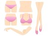 [女性]Lパーツ脱毛2ヶ所　¥6000