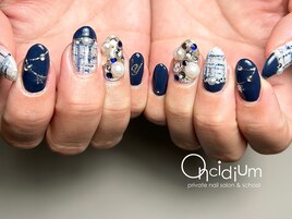 冬にピッタリツイードネイル♪