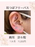 耳つぼジュエリー　１か月フリーパス　【１回計６粒】