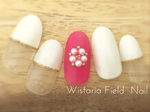 ウィスタリアフィールドネイル MONAD店(WISTARIA FIELD)/フラットフレンチネイル