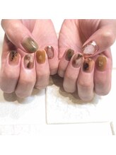 アース コアフュールボーテ 松本庄内店(EARTH coiffure beaute)/ニュアンスネイル　9500円