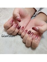 グラムスラム 福島店(GLAMSLAM)/ガラスフレンチ×グラデ♪