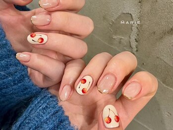 ザ マリー 三条店(THE MARIE)/5)8000円 さくらんぼネイル0522d