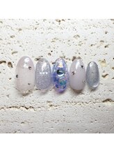 アウグーリ(AUGURI)/ブルー × キラキラネイル♪