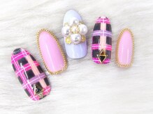 アンジェヴォーグ 名古屋本店(Angevogue)/ブロッキング　マカロンチェック