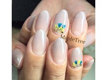 ネイルアンドメイク メイプルツリー(Nail & Make Maple Tree)/押し花ネイル