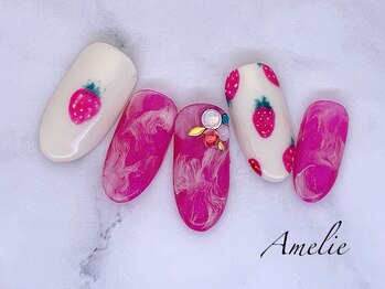 アメリ(Amelie)/いちご/タイダイ/マーブル