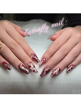 蝶々ネイル バタフライネイル(butterfly nail)/