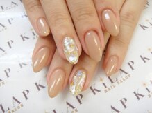 ネイルサロン キラップ(Nail Salon KiLAP)/シンプル☆シェルネイル￥6400