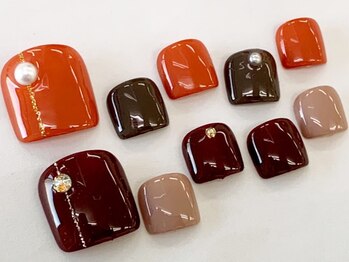 ネイルサロン クイール 小山店(NAIL SALON QUILL)/ワンカラー+ストーン