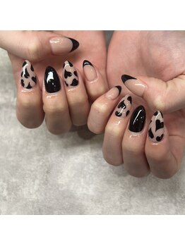 エストネイルアンドエストアイズ 西尾店(est nail&est eyes)/フレンチ×ハートネイル