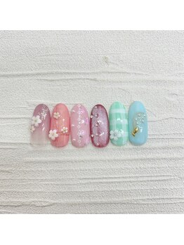 ルチア ネイルアンドアイラッシュ 元今泉店(Lucia)/定額ネイル(オフ込み)¥7600～