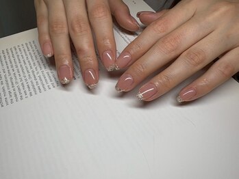 ムートンネイル 大阪梅田店(MOUTON NAIL)/ラメフレンチ