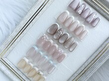 ベイビーズ ブレス(Baby's breath)の雰囲気（フレンチデザイン♪マグベースにフレンチが大人可愛い◎）