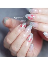 たゆ ネイル(たゆnail)/金魚ラメグラデーションネイル