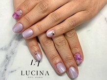 ネイルスタジオ ルキナ(LUCINA)/T-075 紫陽花ネイル