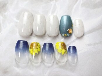 エストリブレ(estLivre)の写真/21時迄営業☆上品ちょこっとArtで可愛さをプラス★[写真:初回オフ込☆上¥6980下¥8980]プチプラアートも◎