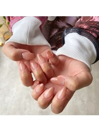 パステルレッドグラデーション