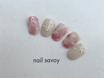 ネイル サヴォイ 本厚木店/天然石ネイル9900円