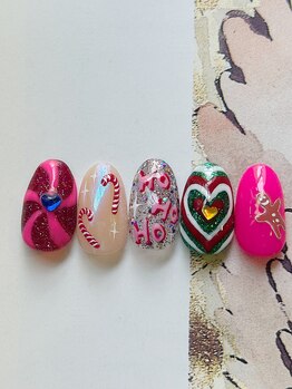 アトリエループ(atelier Loop by shiho)/shihoクリスマス手描きアート