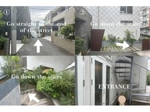 メイノウ リトリート 赤坂店(Meinou retreat)の雰囲気（(1)Go straight to the end of the street(2)Go down the stairs）
