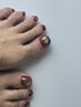 【foot nail】art10本またはつけ放題（フットバス付き）