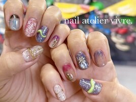 手書き/個性派/タイル/インク