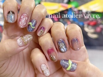 手書き/個性派/タイル/インク