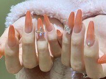 Best Nail 銀座店【ワンホンネイル・スカルプ・パラジェル・上品ジェルネイル】/コーラルオレンジグラテーション