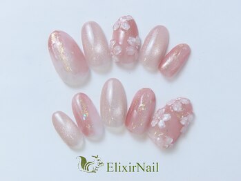エリクサーネイル 長堀橋(Elixir Nail)の写真/【オフ無料☆今月のお勧め10種¥5980】お好きなサンプルから選択◎あなただけのMIXカラーでモテ可愛を演出♪