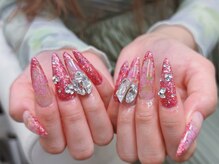 ラッキーネイル(lucky nail)/ワンホンフラワーネイル