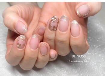 ブリノス(BLINOSS)/ミラーフラワー☆ネイル