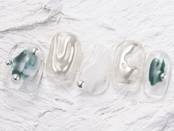 ネイルメゾン 池袋店(NAIL MAISON)/クリアベースニュアンス¥10550