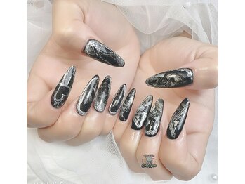 ゴテかわ(GOTE KAWA)/ニュアンス、メタルネイル