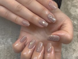 ベージュネイル