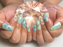 アン ジョーヌドラゴ/ミントブルー☆大人ネイル