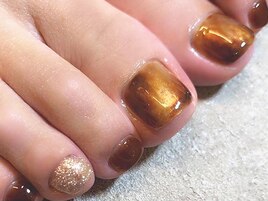 べっこうネイルFOOT￥9900