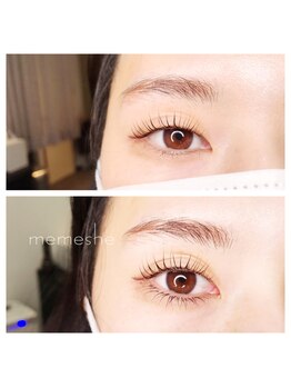 メメシー 相模原(memeshe)/ラッシュリフト→下エクステ