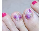 ニュアンス×パープル天然石風