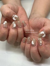 トータルビューティーローズ(Rose)/天使の羽フラッシュネイル