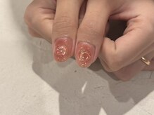 チャーム(charmu.)/桃ネイル