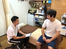 なべ鍼灸院の雰囲気（一人ひとりお悩みを丁寧にヒアリングします）